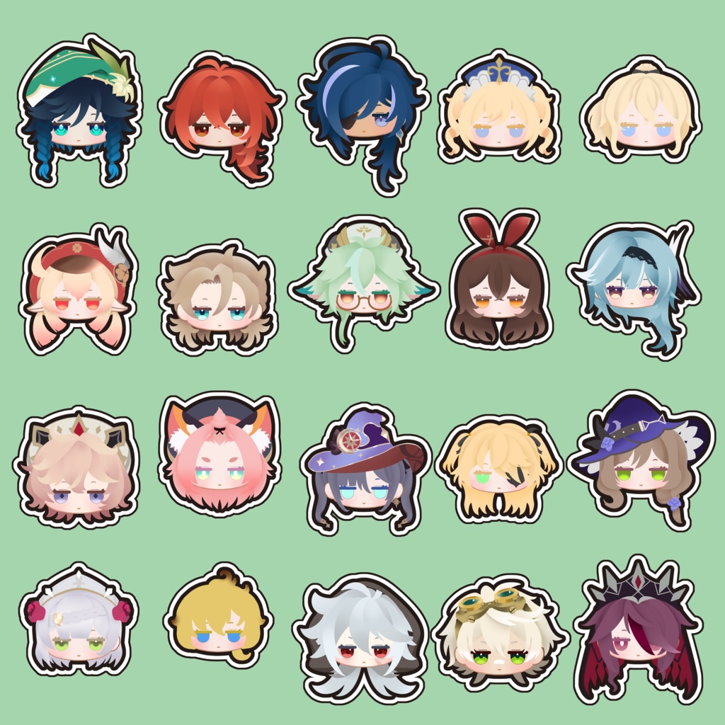 ｱｸﾘﾙ 原神 キャラクターフェイスピンバッジ モンド