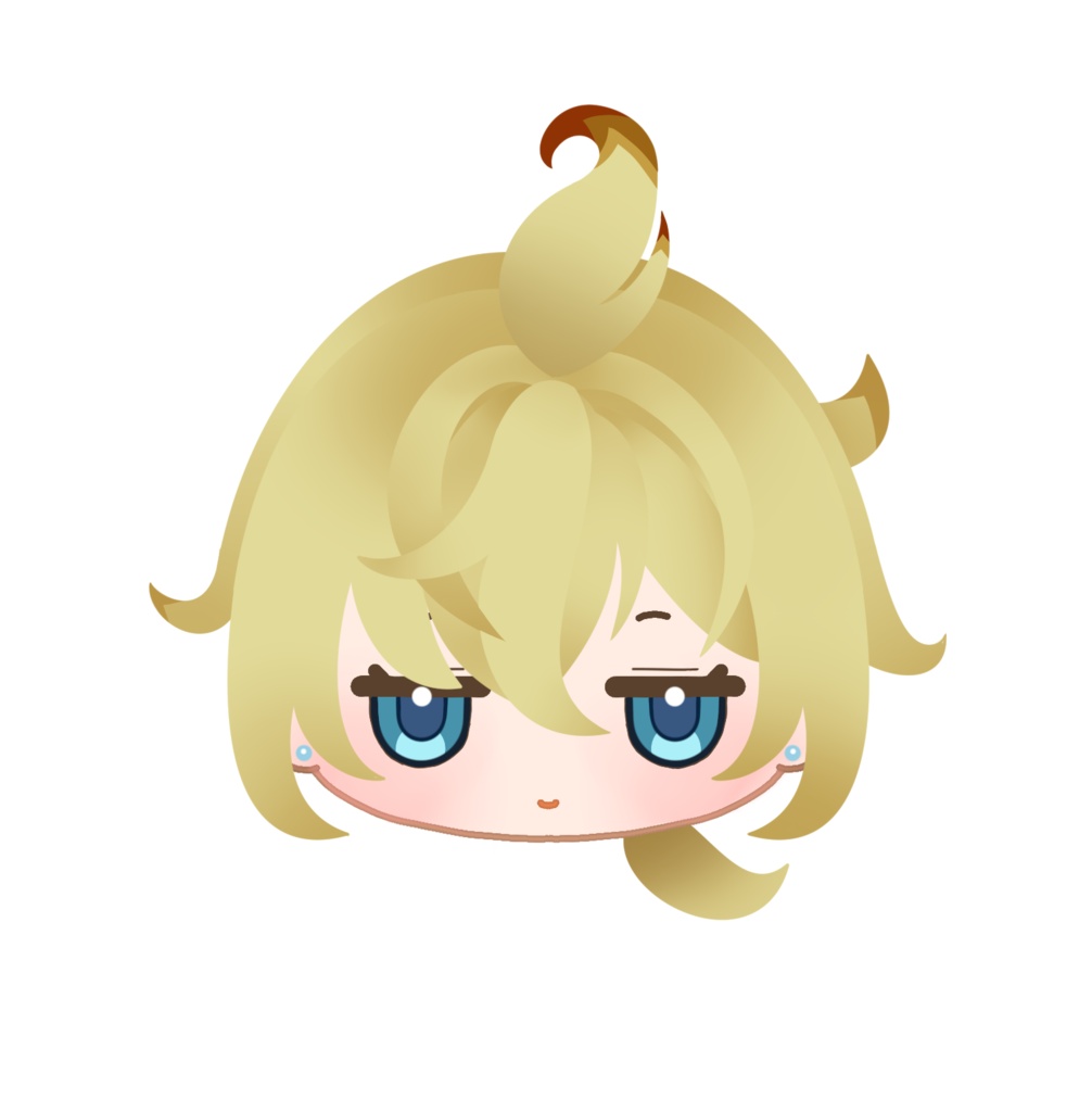アクリル 原神 キャラクターフェイスピンバッジ モンド