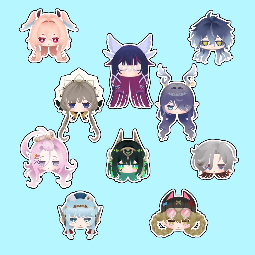 ｱｸﾘﾙ 原神 キャラクタフェイスピンバッジ ナドクライ