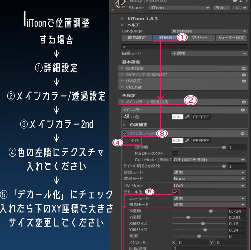 【VRC向けデカール】サイバータトゥー2