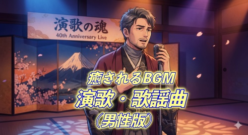 癒されるサックス・ギターの演歌・歌謡曲(男性声歌唱)（作業用・雑談用）