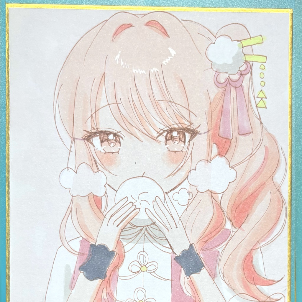 プロセカ　暁山瑞希　手描き色紙　一点物