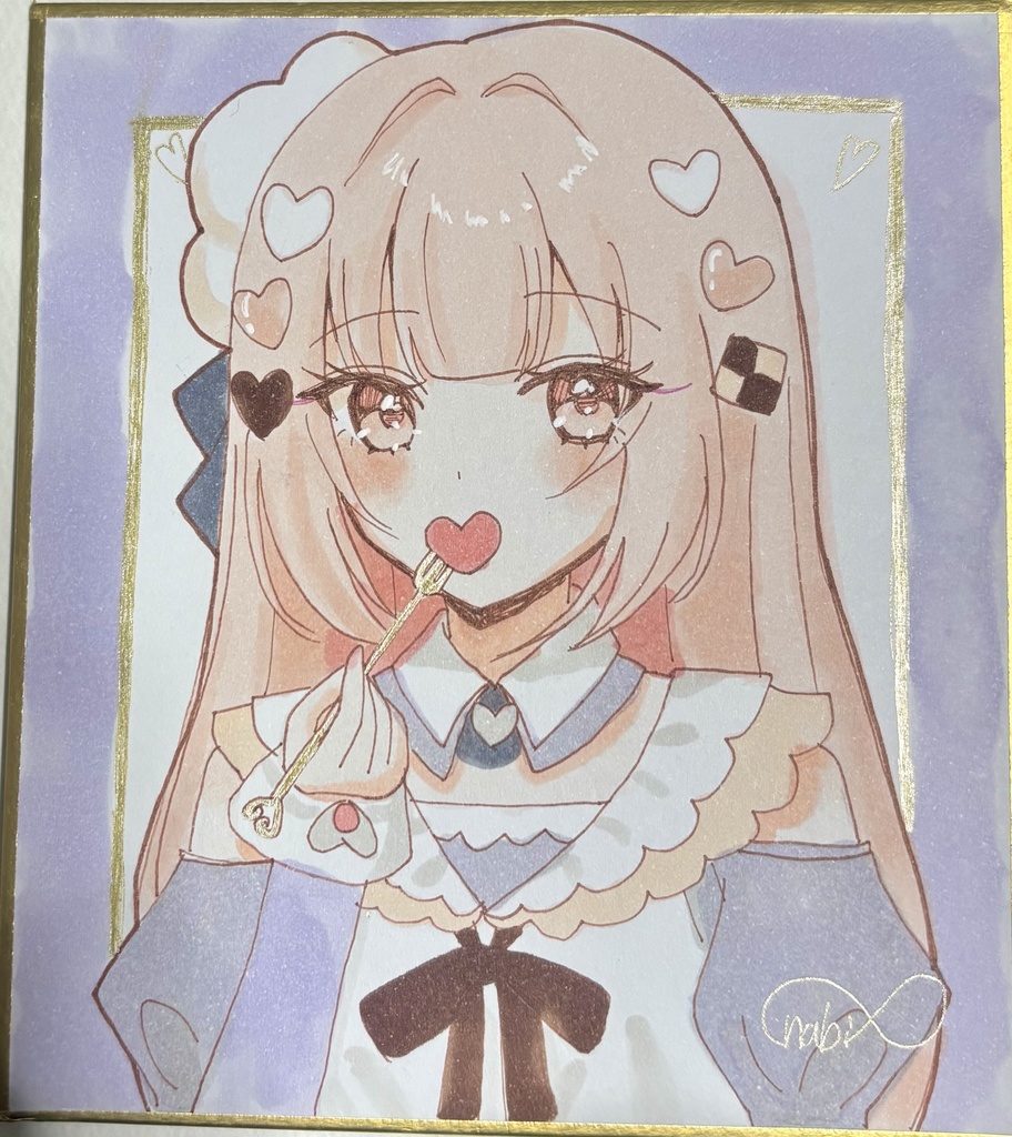 プロセカ　暁山瑞希　手描き色紙　一点物