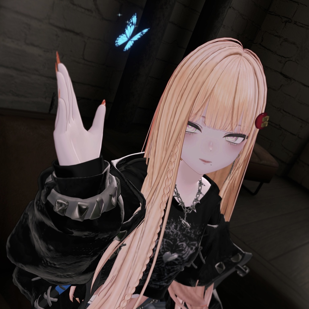 旅する蒼い蝶 追従ペット