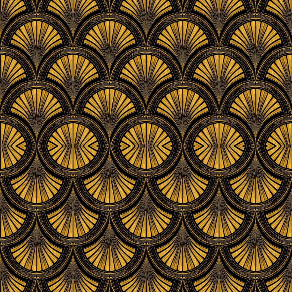 【無料お試し版】商用可アールデコ調シームレスパターン(JPG 1枚)