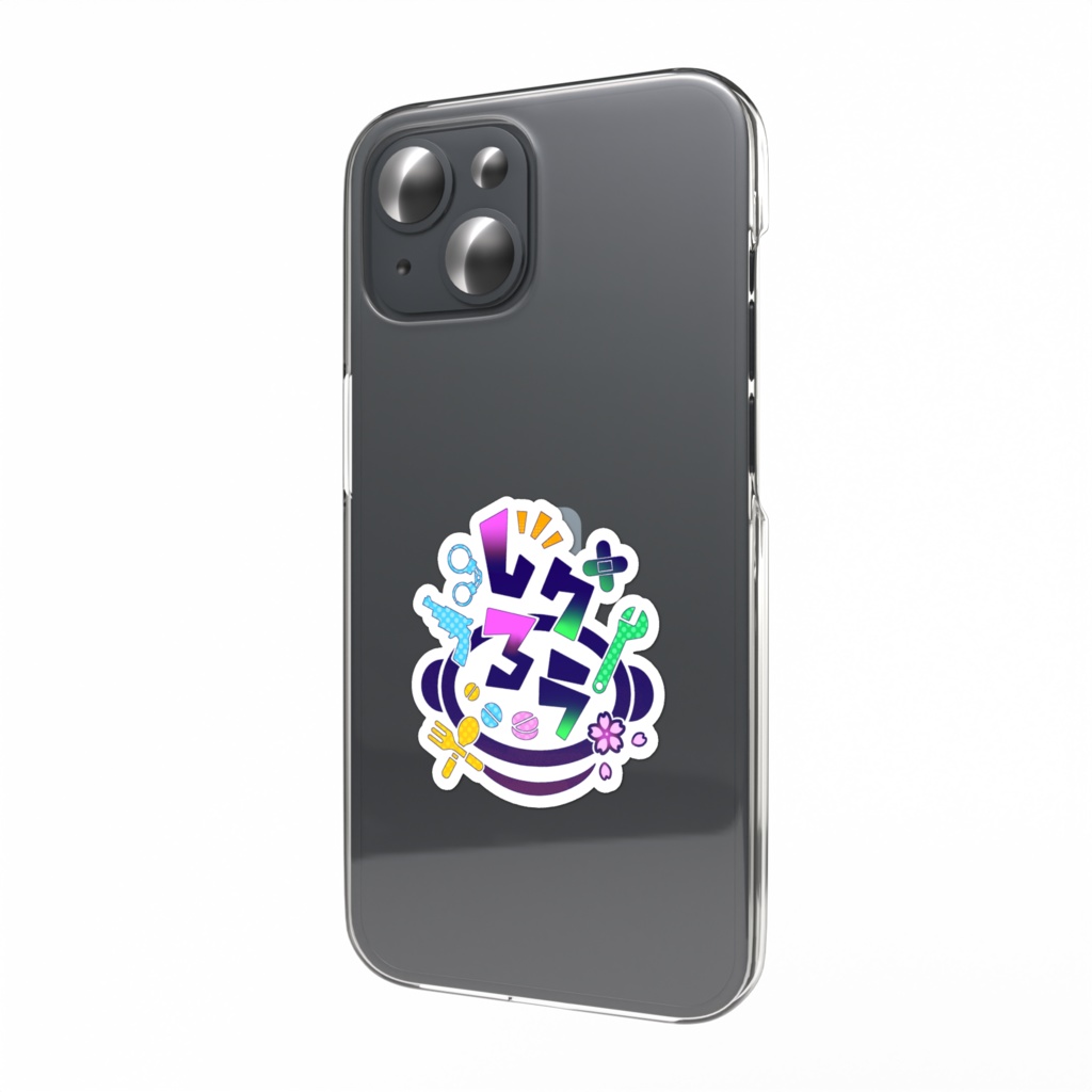 しろグラスマホステッカー