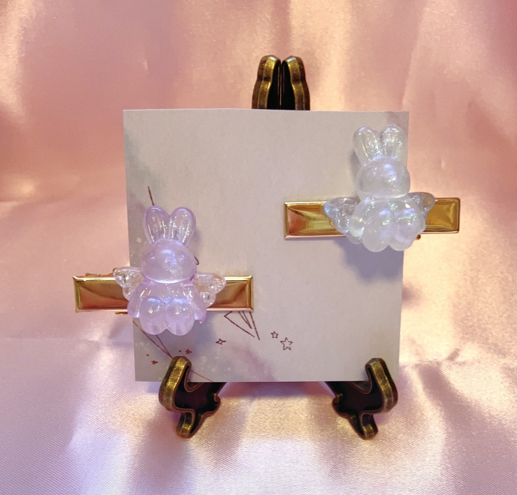 エンジェルうさちゃん ミニヘアクリップセット