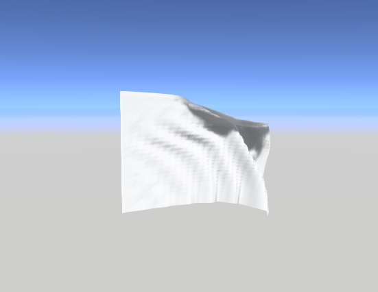 揺れる旗