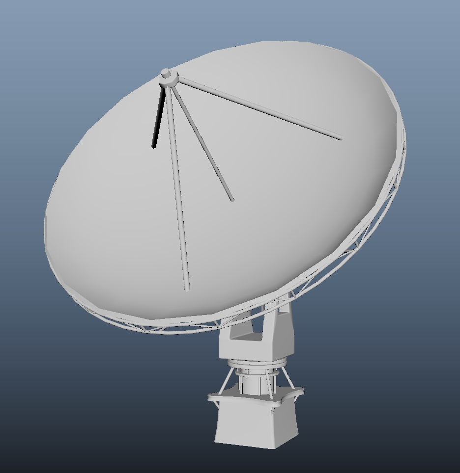 【FBX】パラボラアンテナ
