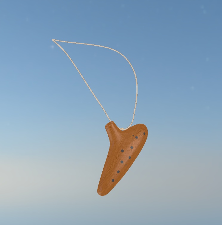 【MA対応】首掛けオカリナ【VRCHAT想定】