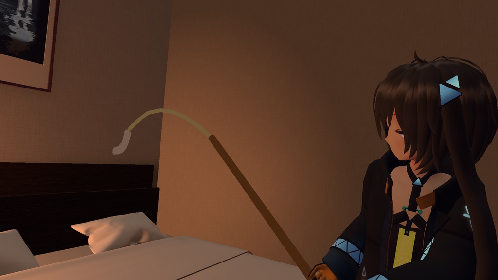 【VRChat想定】ねこじゃらし(PB設定済み)