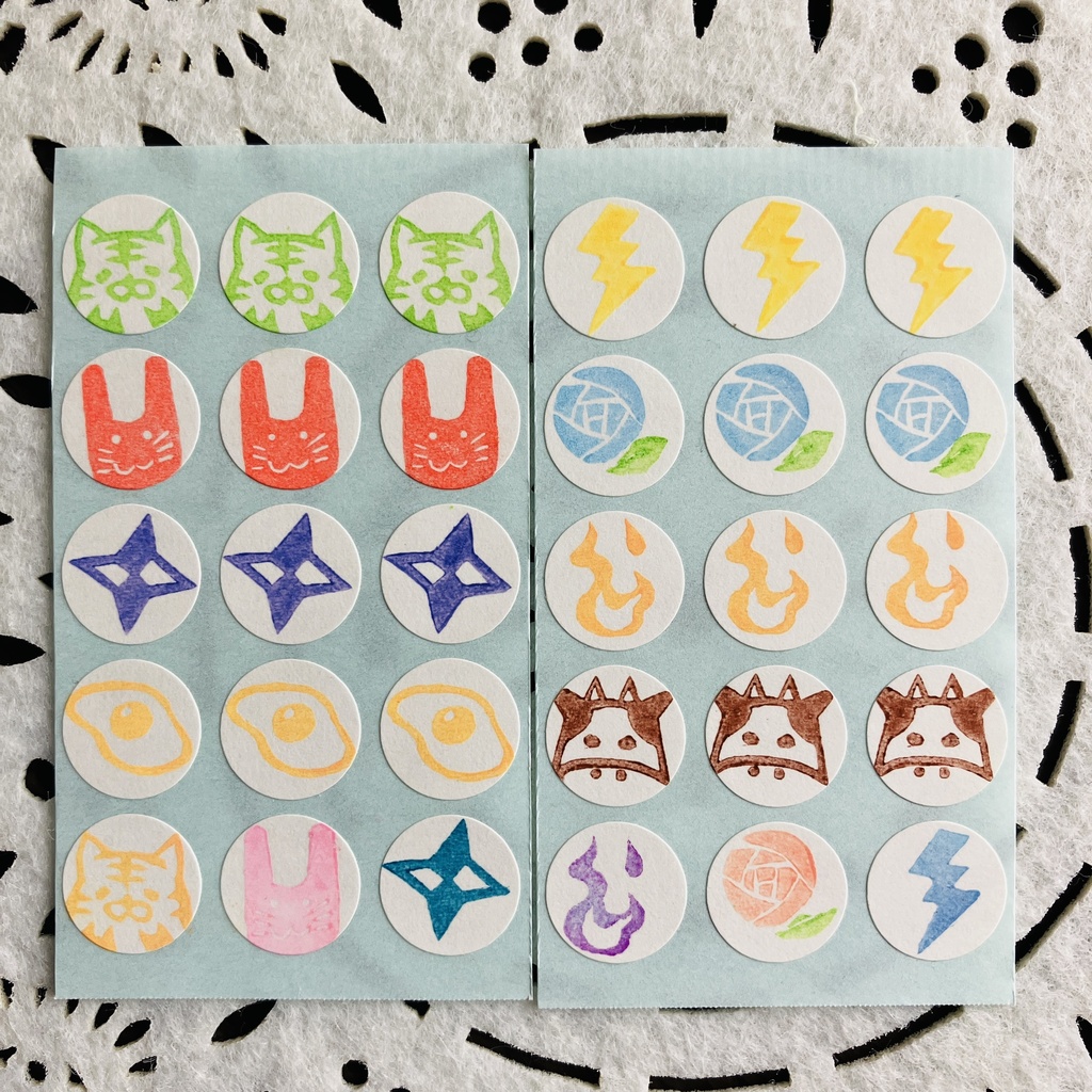タイバニイメージ消しゴムはんこシール