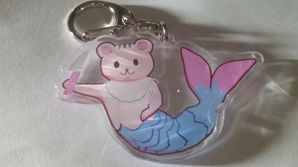 3Dくまーめいど アクリルキーホルダー