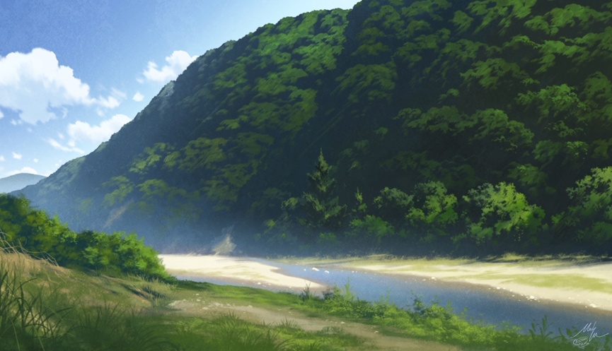 描画動画と一緒に背景を描く3