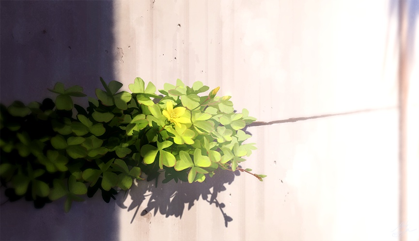 描画動画と一緒に背景を描く3