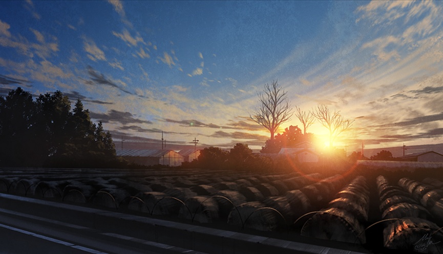 描画動画と一緒に背景を描く3