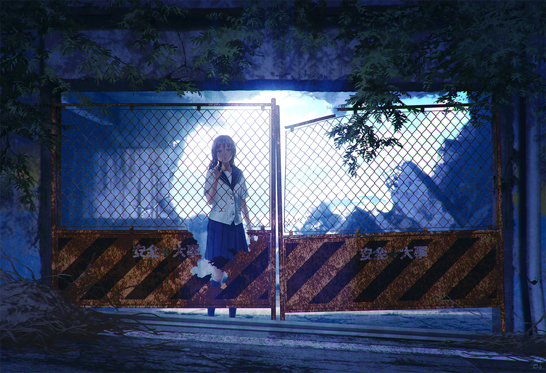 廃憶』廃墟をテーマにした風景イラスト集 - mocha booth - booth(同人誌