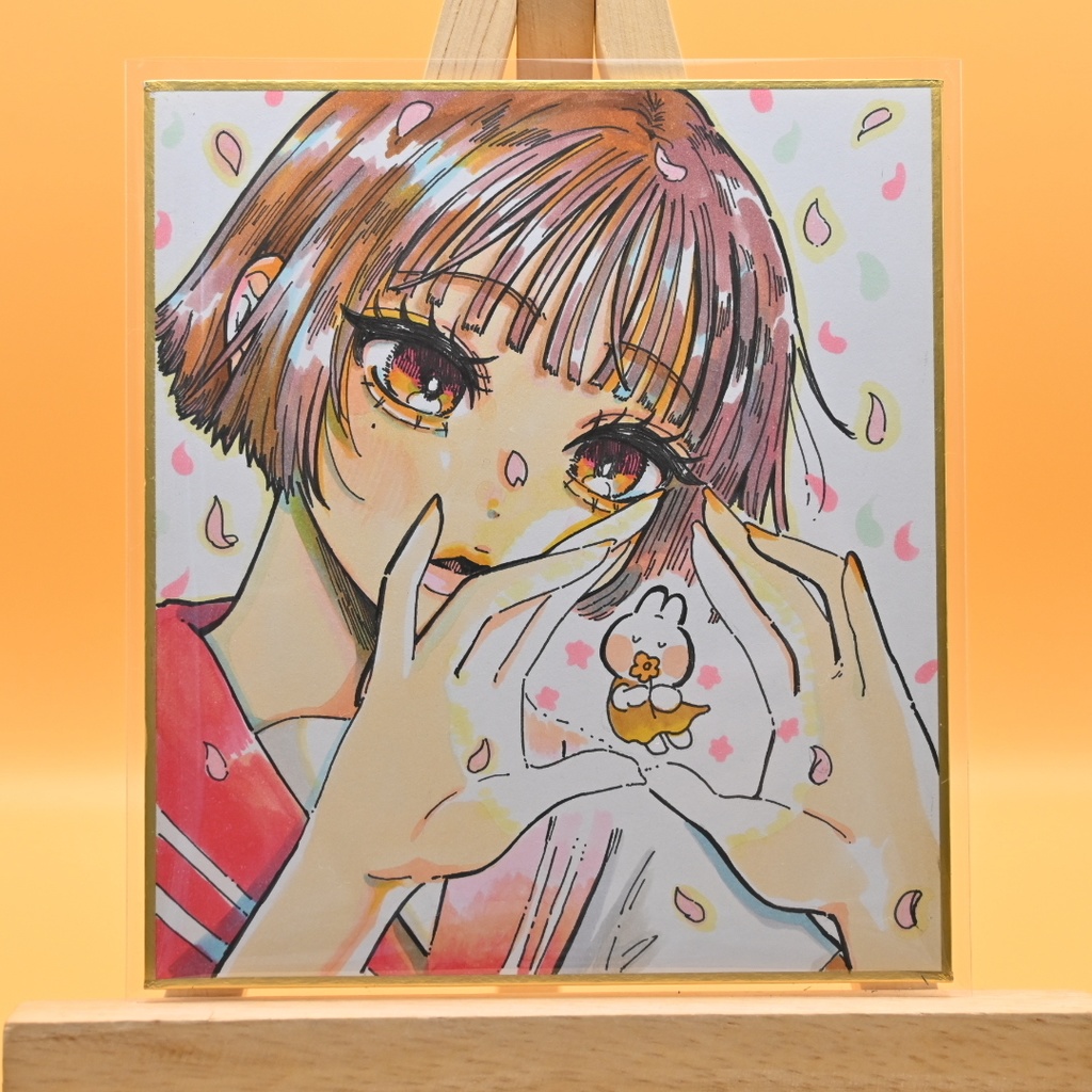 色紙原画【さくらの魔法】