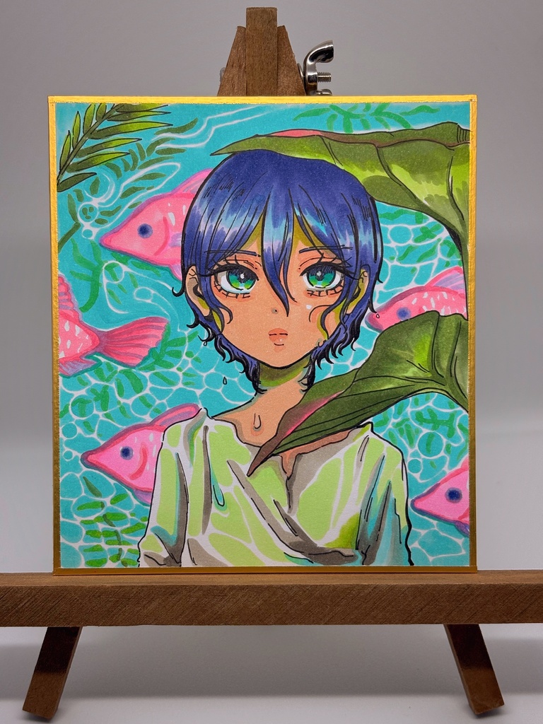 色紙原画【初夏の夢の中】