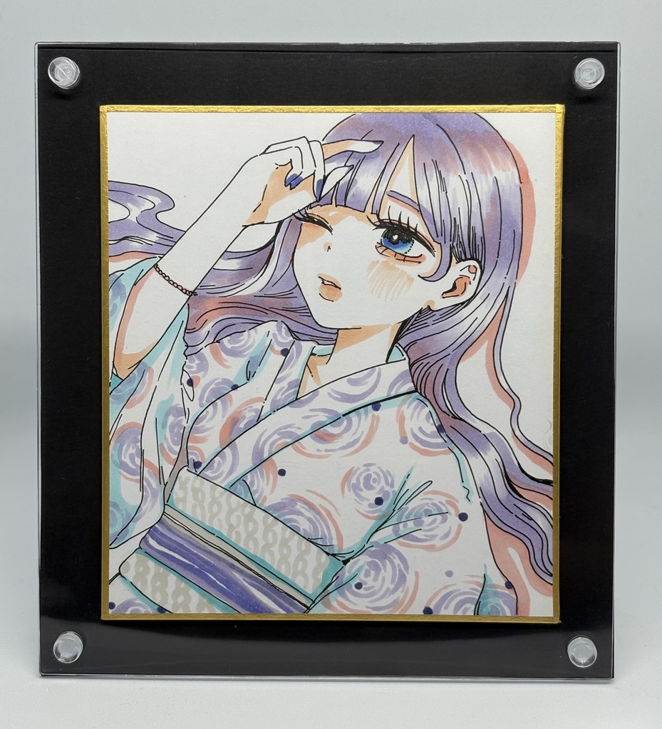色紙原画【うまく伝えられるかな…】