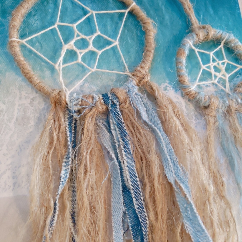 ②手作りドリームキャッチャー 2個セット