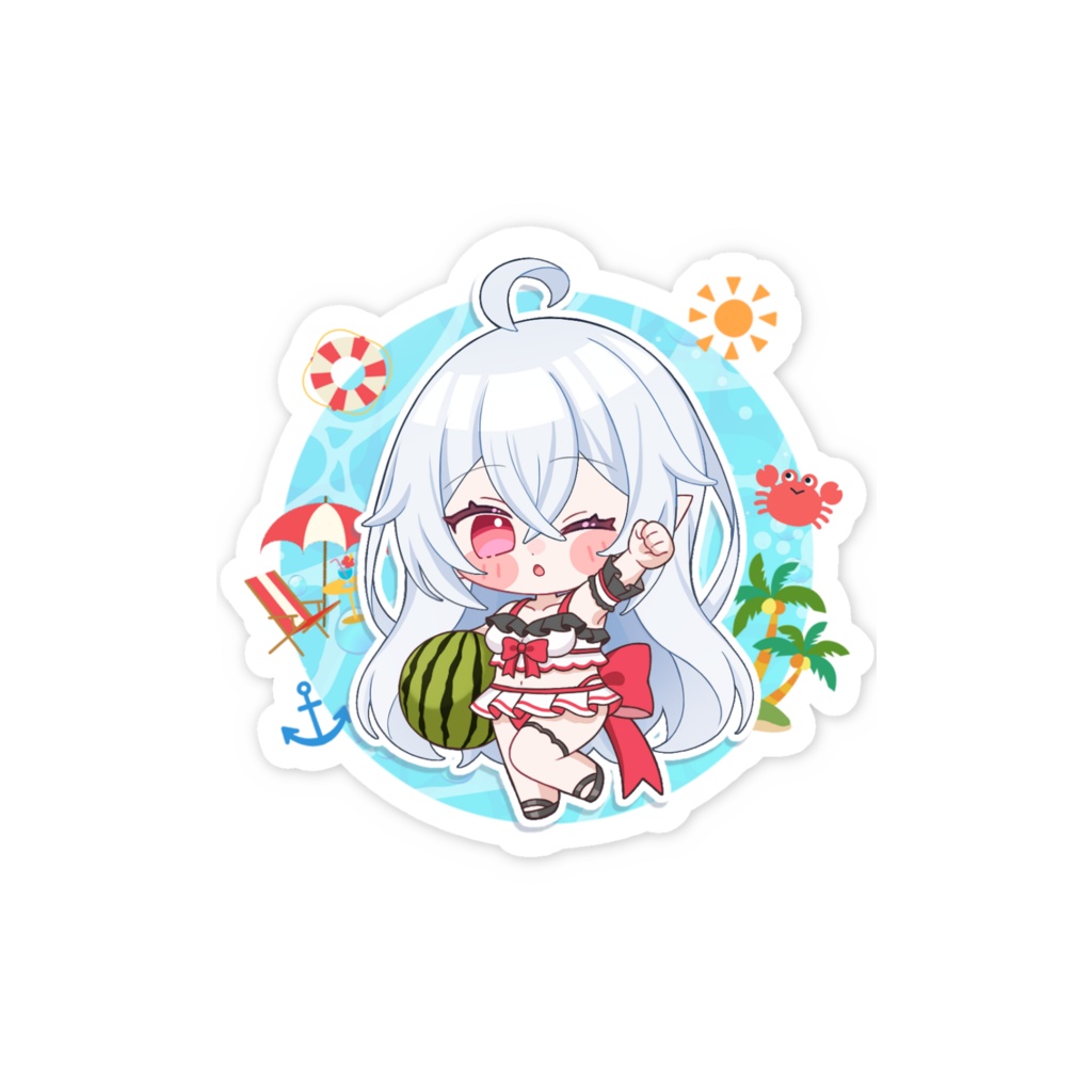 ステッカー夏