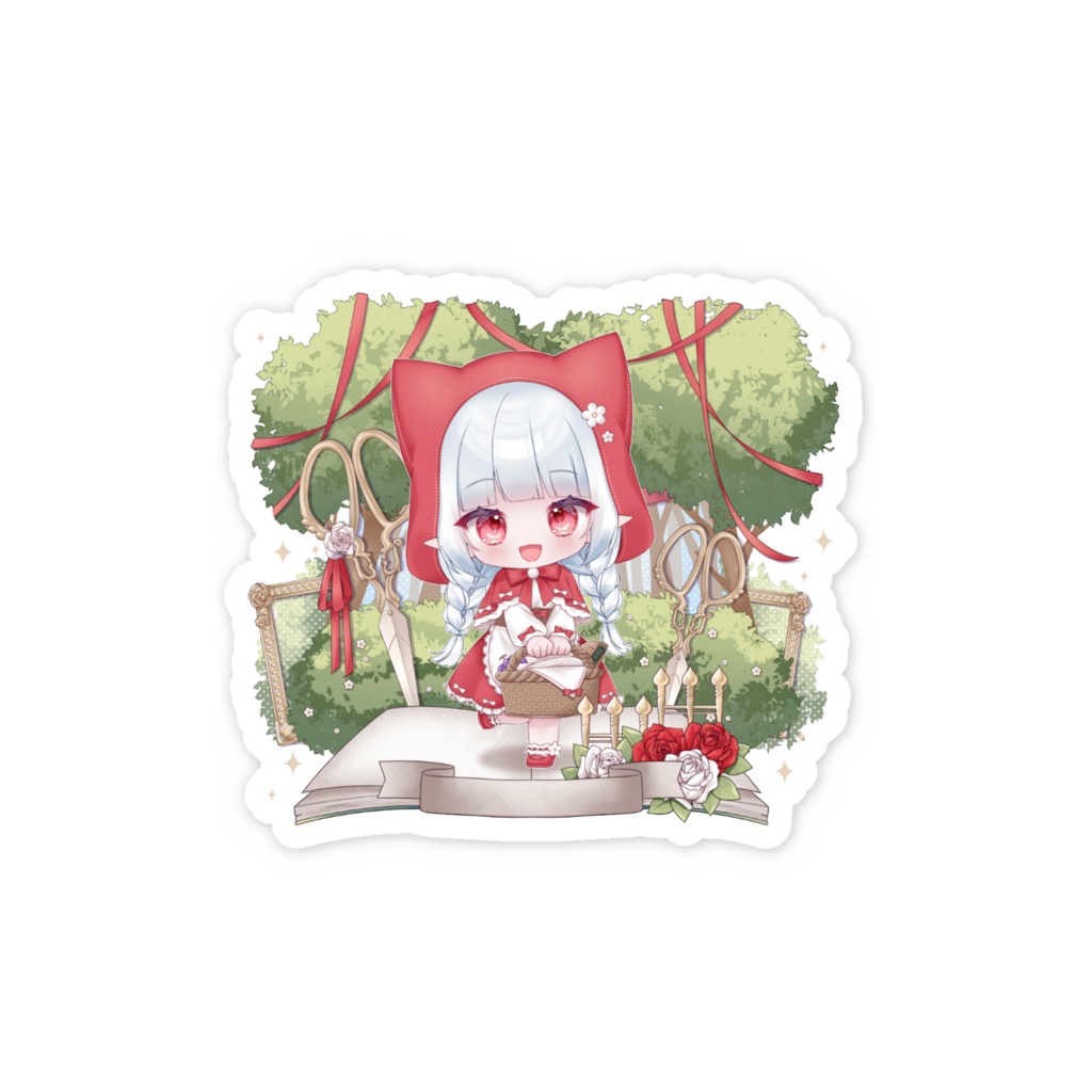 ステッカー 赤ずきん