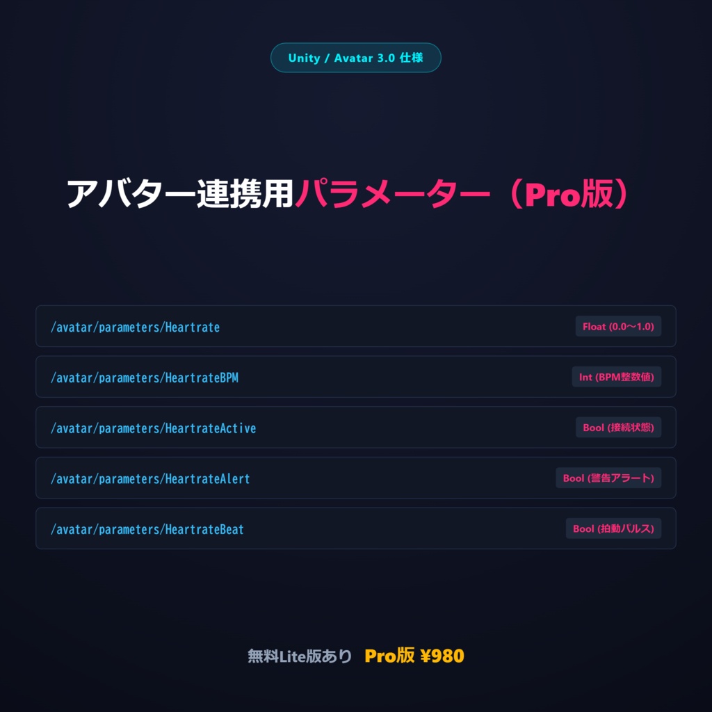 【VRChat OSC】心拍数(BPM)リアルタイム連動ツール【スマートウォッチ / Pulsoid / BLE対応】