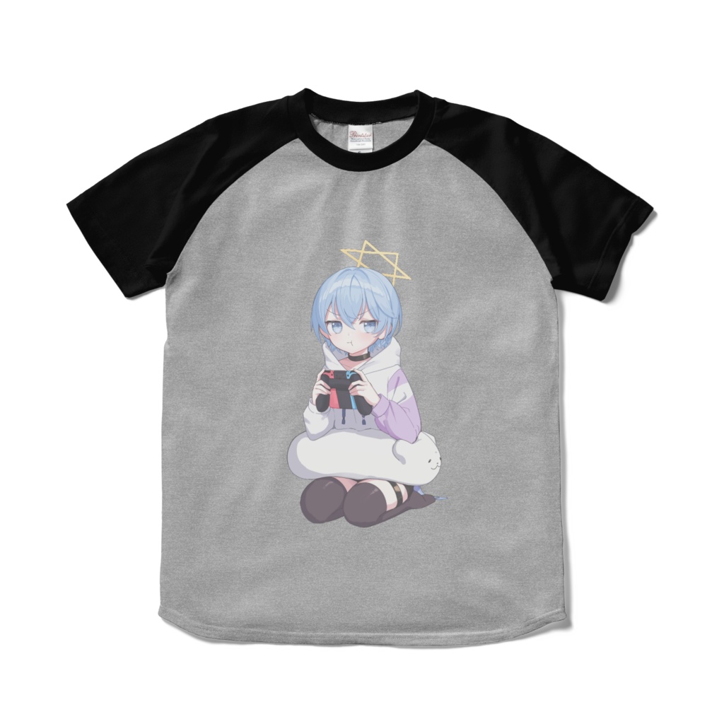 ふてくされひいろ　ラグランTシャツ 