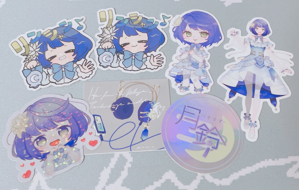 月鈴ステッカー