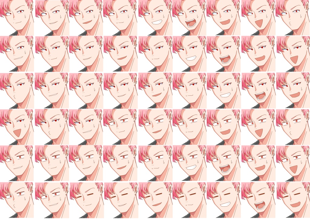 立ち絵素材・チャラい男・差分186種類