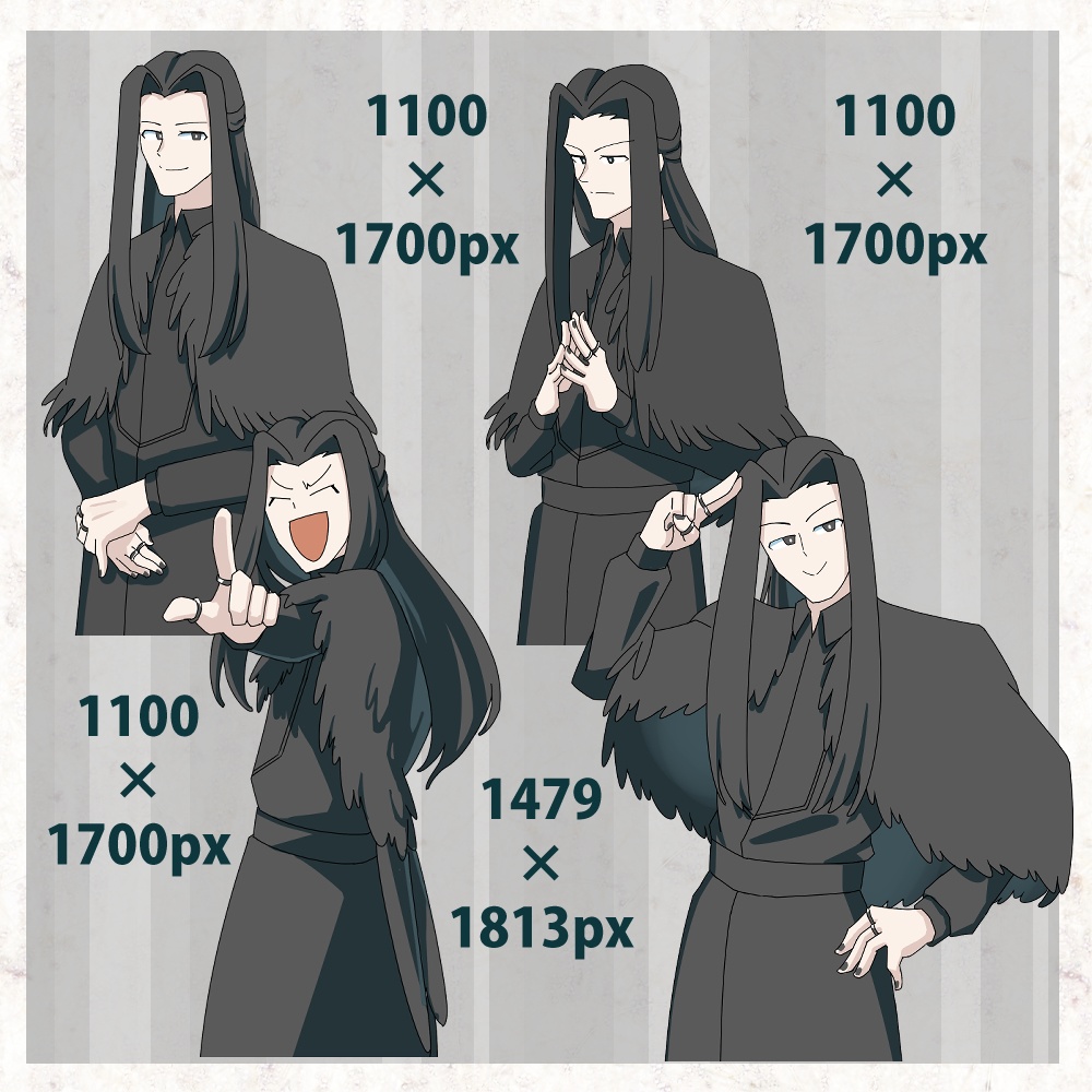 【無料】成人男性探偵(ポーズ差分115種類)