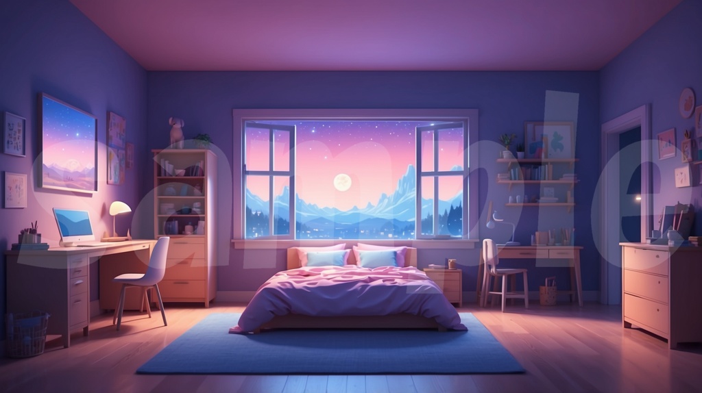 【女の子の部屋】6枚セット