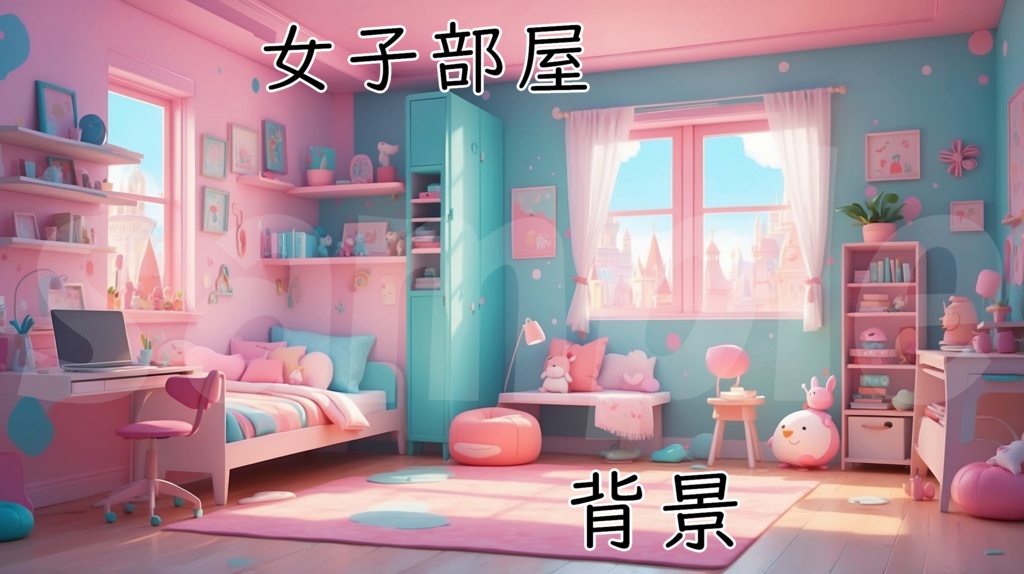 【女の子の部屋】6枚セット