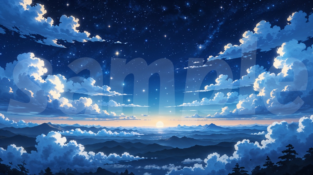 【空】10枚セット 朝・夕・夜・四季