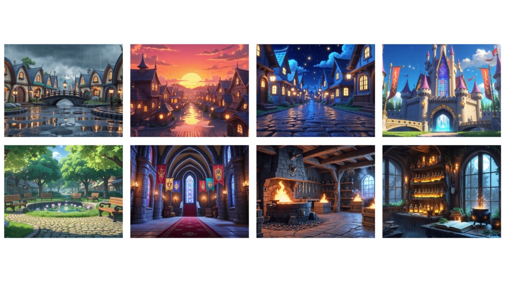 【ファンタジー世界 SDキャラ向け】30枚セット