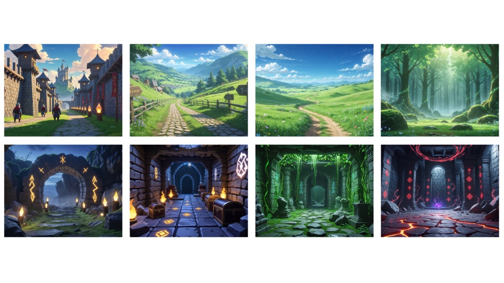 【ファンタジー世界 SDキャラ向け】30枚セット