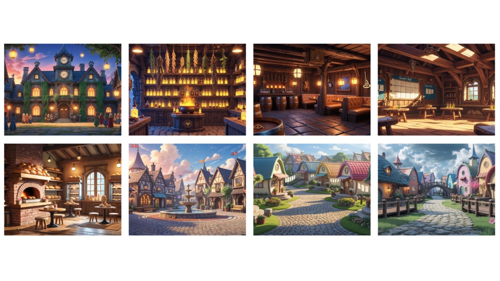 【ファンタジー世界 SDキャラ向け】30枚セット