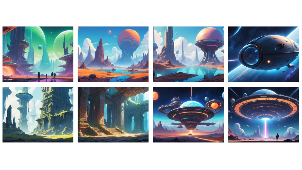 【宇宙船・惑星】20枚セット