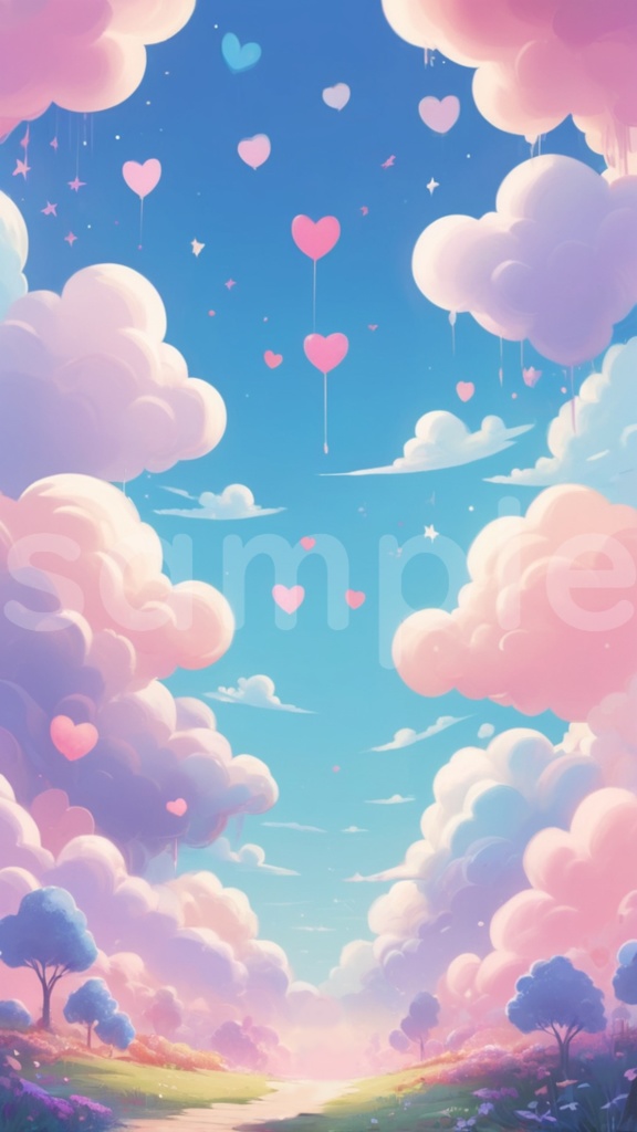 【無料素材】縦型背景 4枚セット