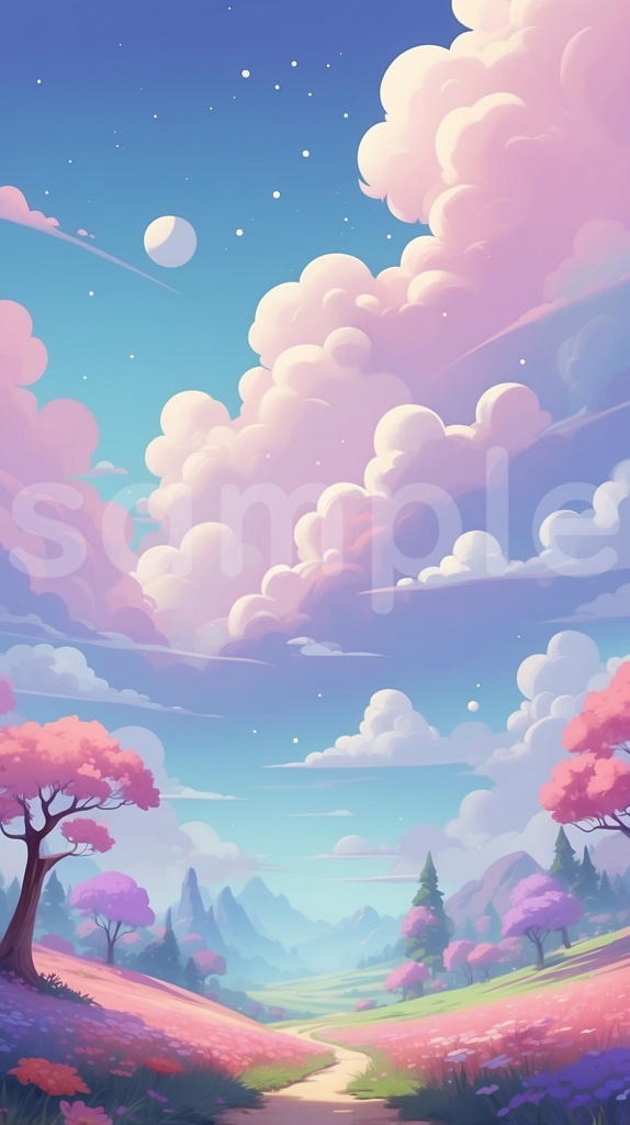 【無料素材】縦型背景 4枚セット