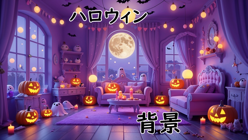 【ハロウィン背景】10枚セット
