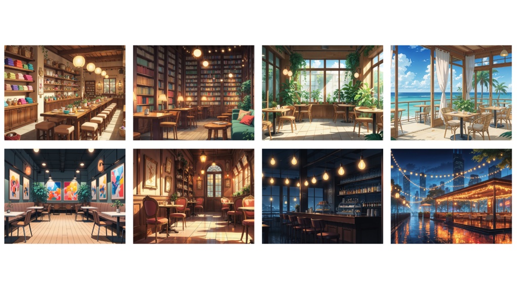 【カフェ背景】10枚セット