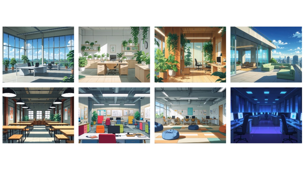 【オフィス背景】10枚セット