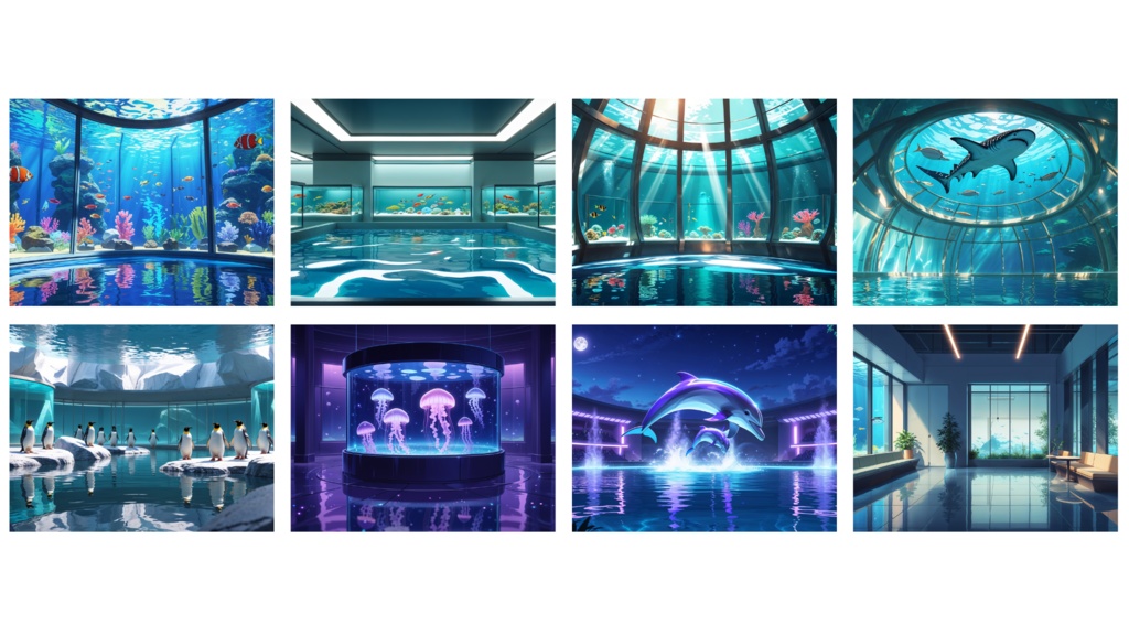 【水族館背景】10枚セット
