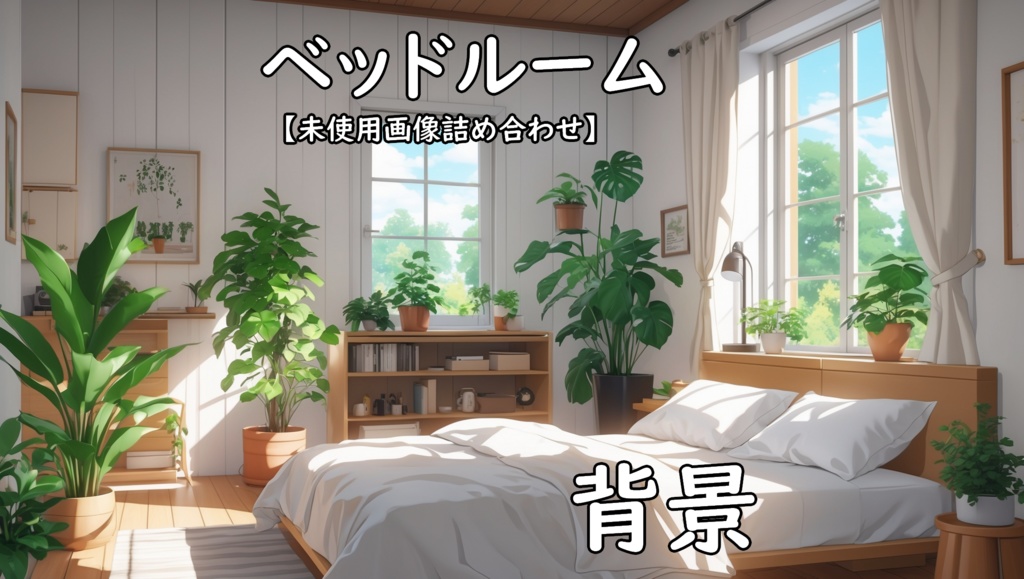 【ベッドルーム背景】未使用詰合せ 20枚セット