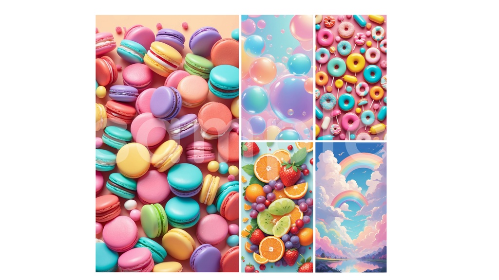 【無料素材】縦型背景ミックス 10枚セット