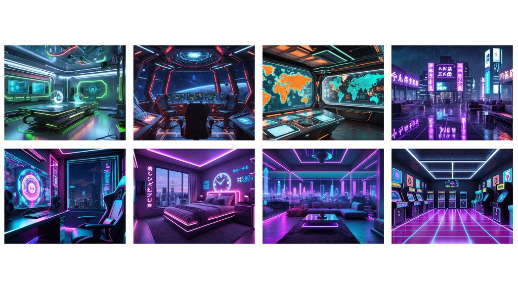 【近未来部屋02背景】10枚セット