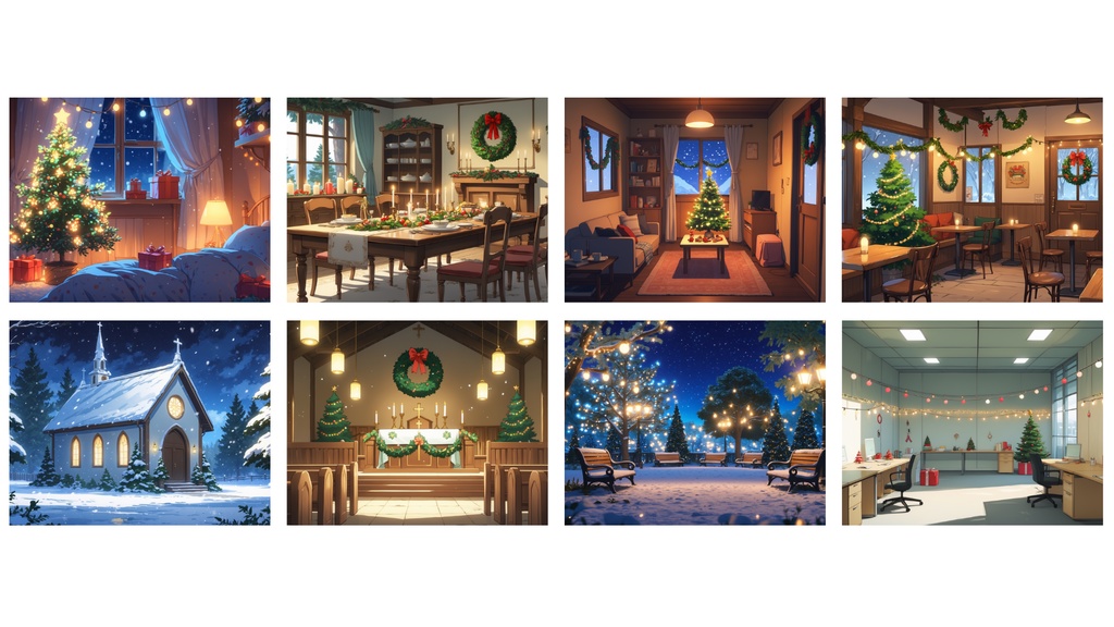 【クリスマス背景】10枚セット