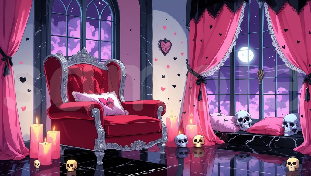 【ゴシックルーム背景】20枚セット